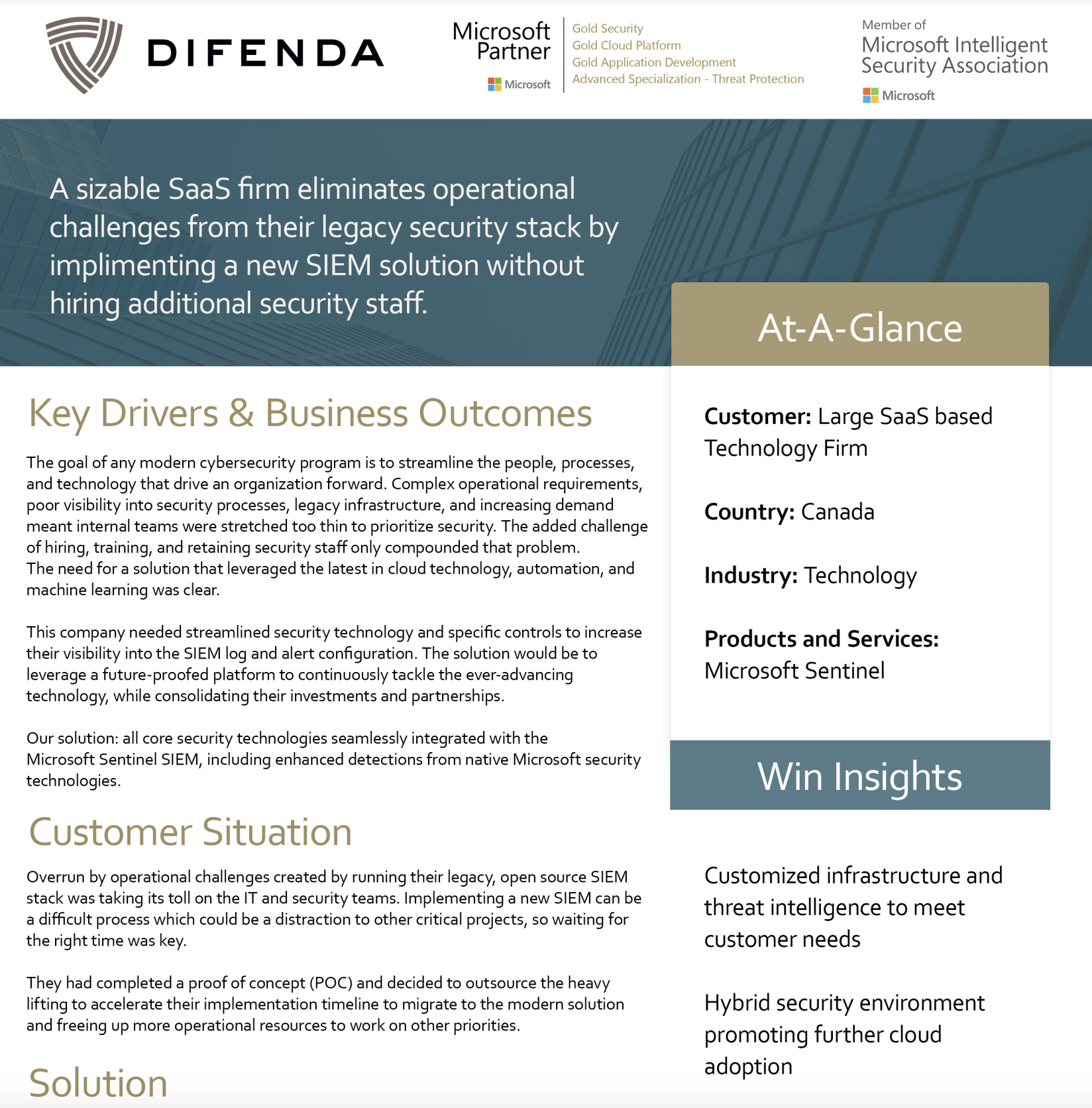 Managed SIEM Case Study